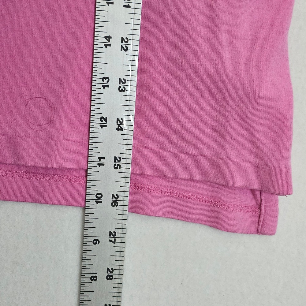Polo Ralph Lauren Mens Pink Custom Fit Short Sleeve Polo Shirt Green Pony Size M - Picture 4 of 9